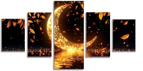 Kit complet diamond painting paysage lune 5D grand format 300x150cm pour adulte