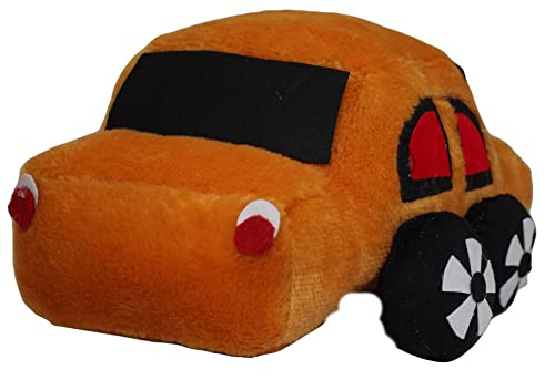 Image of Tickles Soft Stuffed Plush Car Toy for Kids Room (Color: Orange Size: 31 cm)