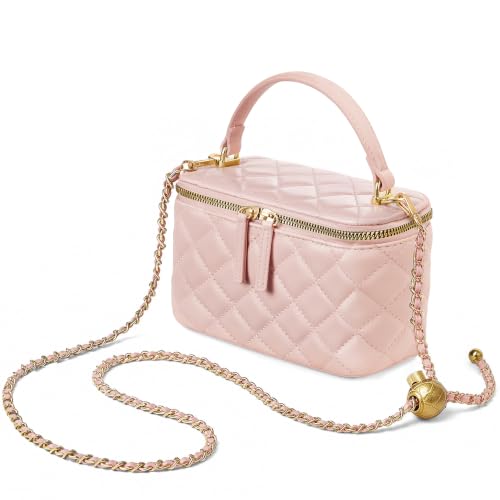 Goinsound Pink Small Purses for Women Crossbody Top Handle Vanity Bag
