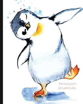 Paperback Penguin Journal: Lined Penguin Journal Notebook, 8 x 10, 125 pages (Cute Journals) Book