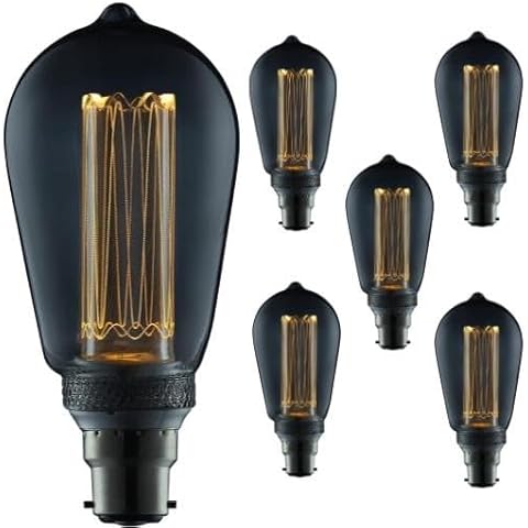 6 Pack Decorative LED Edison Bulbs Cover
