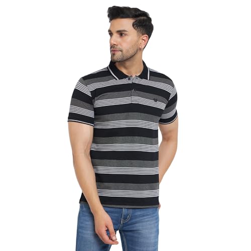 Image of Duke Men's Striped Slim Fit T-Shirt