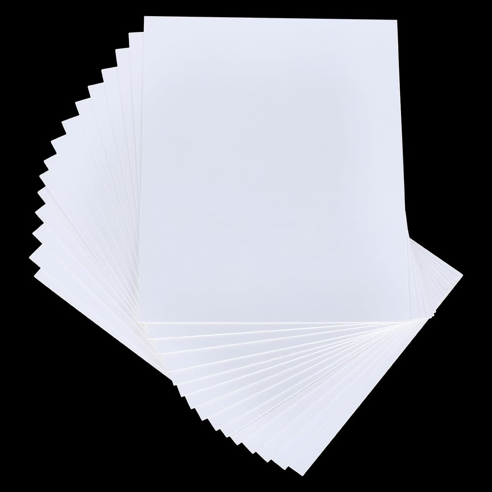 WEBEEDY 15 paquet de Cartons de Fond Blanc pour Cadre Cartons de Support Non Coupés de 35.2x27.6cm pour Photos Cadres Projets Artistiques DIY