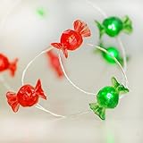 IMPRESS LIFE Candy Lights String Silver Plated Copper Wire 10 ft 40 LEDs with Remote for Indoor, Outdoor, Winter Christmas, Wedding, Birthday, Baby Shower Parties & Home Decorations