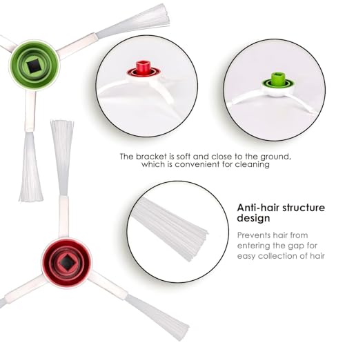 Image of Replenishment Kit | Replacement Parts | Accessories Compatible with Ecovacs Deebot Ozmo T8 | T8 AIVI | N7 | N8 | N8 Pro+ | N20 Pro | N20Side | T20 Omni | PRO /MAX T20 Pro | Set of 4 (N8 /N20 /T20 WHSB4)