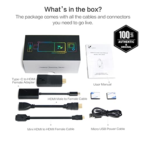 Ddmall Wireless Streaming Encoder, H.265 H.264 Hdmi Live Video Encoder, Stream 1080P To Facebook, Youtube Live, Twitch, Iptv And More, Model Hev-2Kw #TOP5