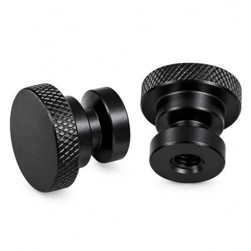 Black Aluminum Seat Mounting Nuts, 2-Pack