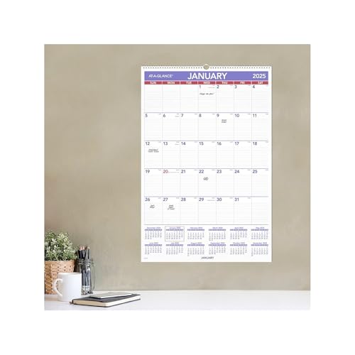 Image of AT-A-GLANCE 2025 Wall Calendar, 20 inch x 30 inch, Extra Large (PM42825)