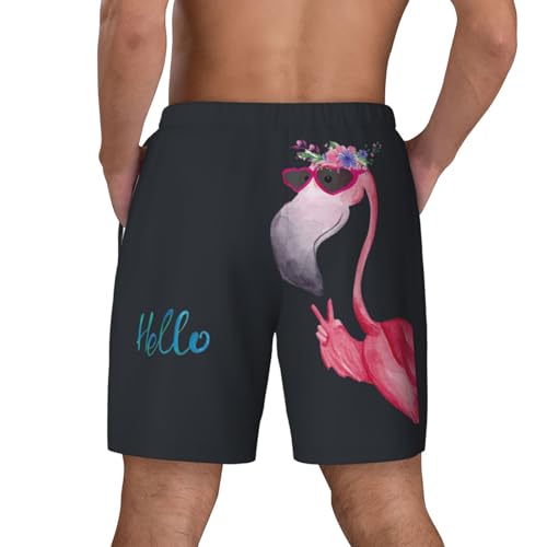 Short de bain respirant et séchage rapide Hello Glasses motif été - 4