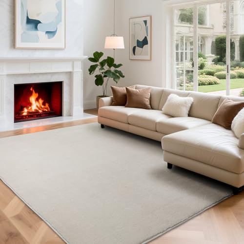 カーペット ラグマット 200×250CM 滑り止め付 厚み 洗える ラグ 抗菌 防臭 ふわっとした手触り 防音絨毯 長方形 約2畳 Bestome アイボリー