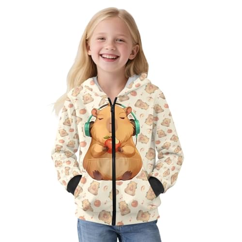 Teens Girl Zip Up Hoodies Casual Hooded Sweatshirt with Pockets Soft Lining Long Sleeve Jacket for Fall Winter S-XL