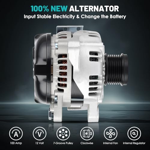 Farrme 0823126835 11034 Car Alternators Fit For Toyota Camry 04-06,Highlander 04-07,Solara 04-08,For Scion Tc 05-10 L4 2.4L 2362Cc Automotive Replacement Alternators 11034N 104210-388 27060-28270-84 Alternators thumb #2