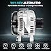 Farrme 11034 Alternators Fit for Toyota Camry 2004-2006, Highlander 2004-2007, Solara 2004-2008, Scion tC 2005-2010 L4 2.4L 2362cc Automotive Replacement Alternators 11034N 104210-388 27060-28270-84