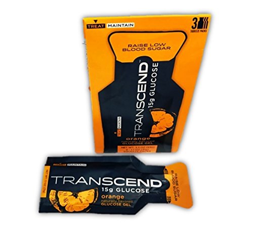 Transcend 15g Orange Glucose Gels in 3-Packs (1)