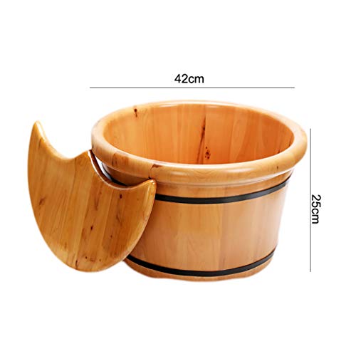 Masajeador spa para pies de madera de cedro 42x25 cm miniatura 7