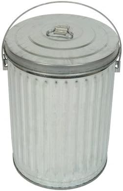 Medium Duty Galvanized 10-Gal Economy Can and Lid