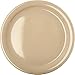 Carlisle FoodService Products Kingline Reusable Plastic Plate Dinner Plate for Home and Restaurant, Melamine, 9 Inches, Tan, (Pack of 48)
