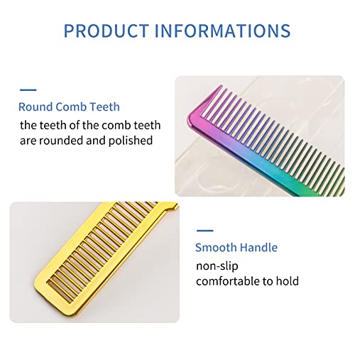 T- Electroplated Anti-Static Barber Clipper Combs #TOP28