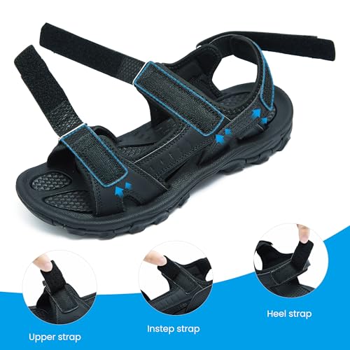 Men's Sandals Open Toe Water Sandals,Athletic and Outdoor Hiking Sandal Waterproof Lightweight with Adjustable Strap3
