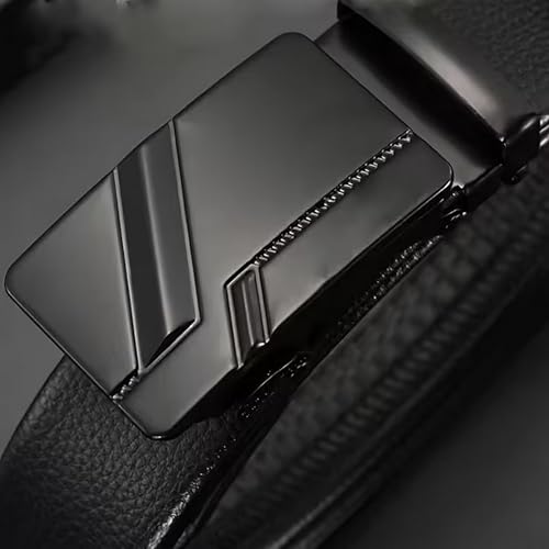 Image of NAPA HIDE Men's Auto Lock Vegan Leather Belt | Stylish Adjustable Buckle Belt for Formal & Casual Wear I Fits upto 40 Inches Waist size