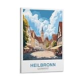 CLFMHNAS Heilbronn Deutschland Vintage-Reiseposter, 30 x 45 