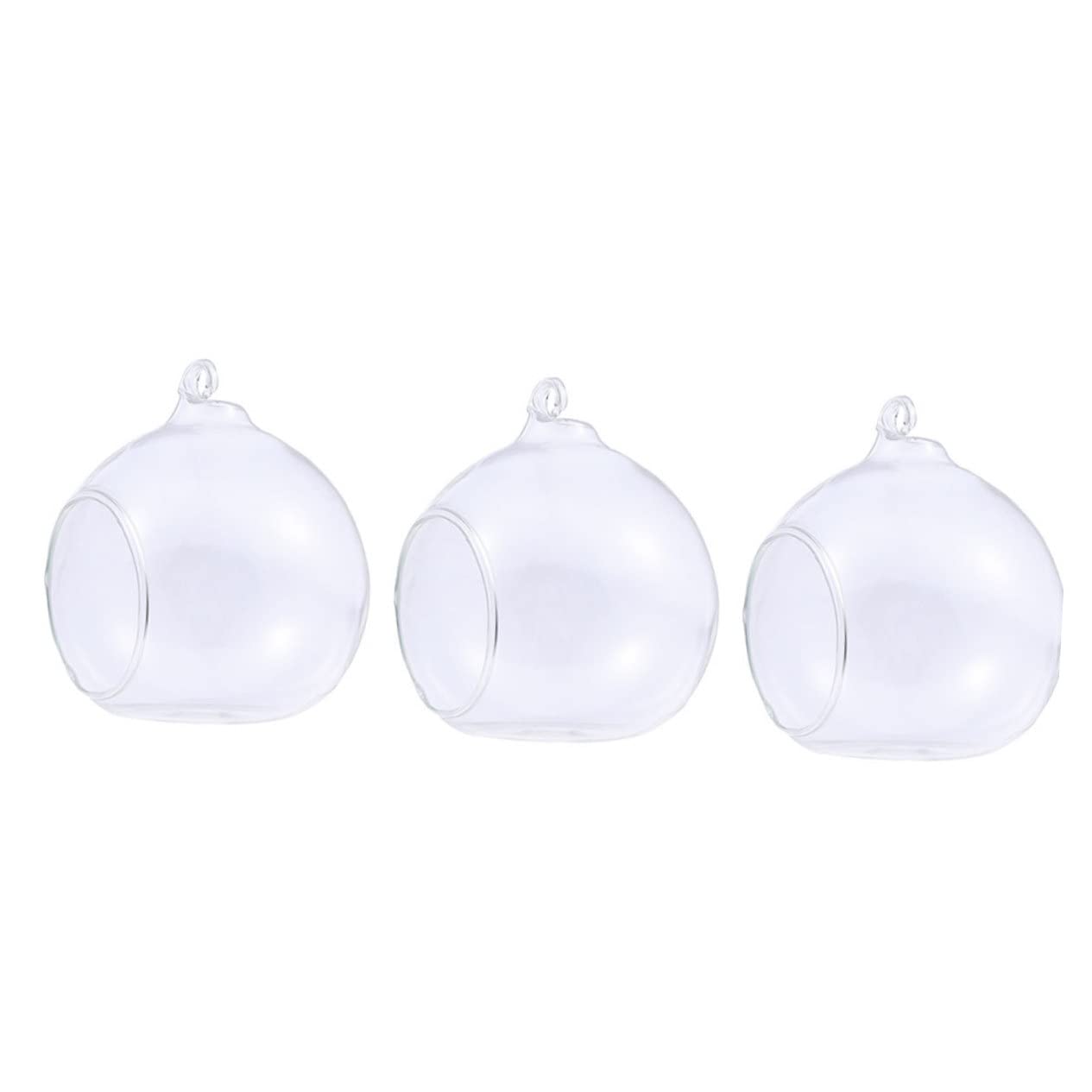 ABOOFAN 3piezas Bolas Navideñas Transparentes de Diseño de Agujero para Colgar como Adornos Colgantes para Decoración de Ventana