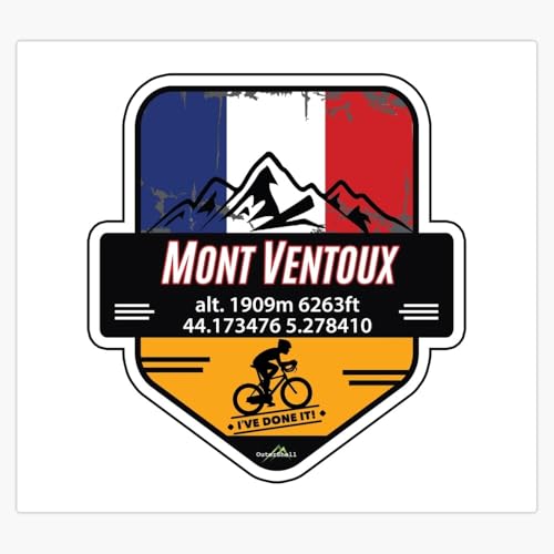Mont Ventoux France Cycling Challenge Vinyl Decal