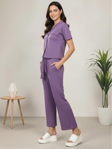 Image of CHKOKKO Women Jogging Suit Casual Summer Track Suit Co-Ord Set