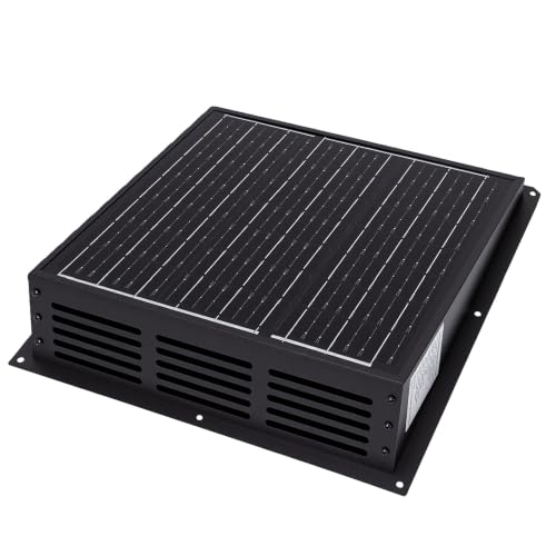 Ventilador Extractor Solar para Techo Luocute de 25 W, 430 CFM y 2500 RPM con Clasificación IP67 para Áticos, Garajes, Viviendas Móviles, Gallineros, Invernaderos miniatura 1