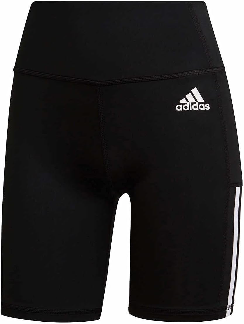 adidas Designed 2 Move 3-Stripes AEROREADY Primegreen Cycling Tights Women's - Image 5