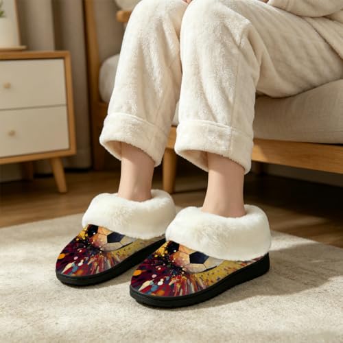 Pantuflas de fútbol para interiores y exteriores zapatillas cómodas para ver el partido en casa 6