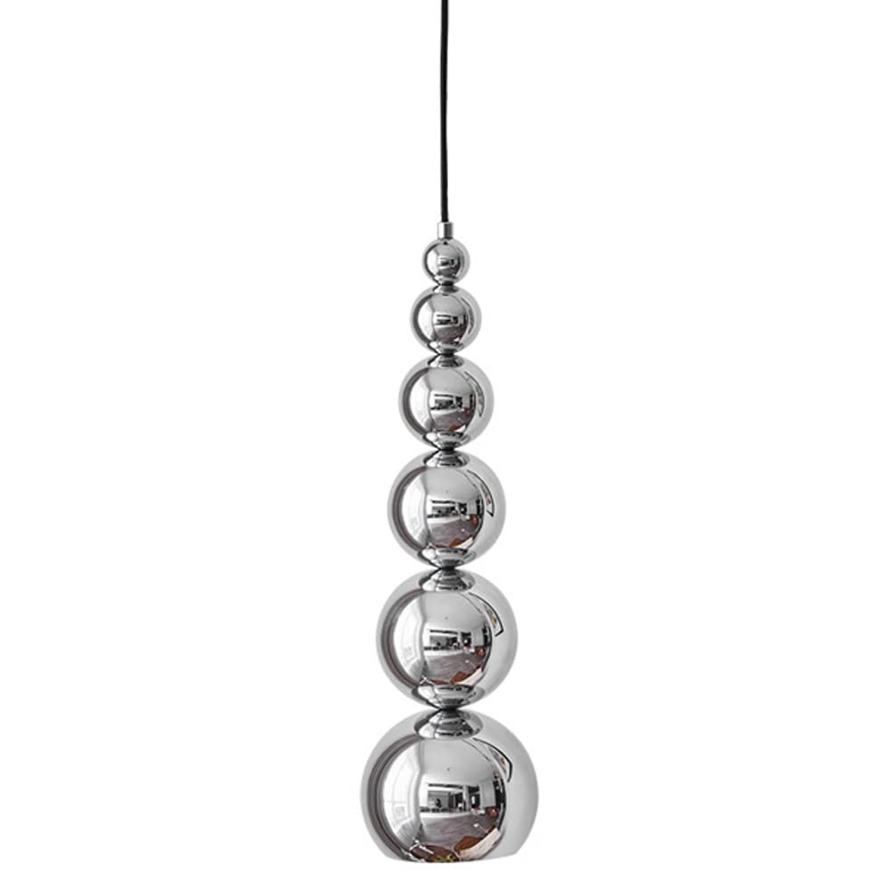 Suspension moderne au design chromé style milieu du siècle culot E27