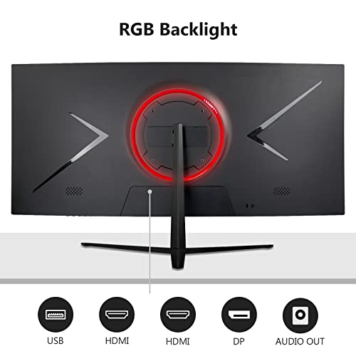 Z-Edge 30-Inch Curved Gaming Monitor, 200Hz Refresh Rate, 21:9 2560X1080 Ultra Wide, Curved Monitor, R1500 Curvature, Mprt 1Ms Fps-Rts #TOP5