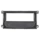 tomzz Audio 2415-049 Radioblende Set kompatibel mit Ford Focus 2 Mondeo S-Max C-Max Galaxy Kuga Silber mit Ablagefach Quadlockadapter ISO