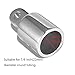 TINGZHIGO Bimini Top Eye End Cap Fits 7/8 inches(22mm) OD Round Tubing, with A L Shape Hex Allen Wrench, 316 Stainless Steel,Bimini Top Fittings(2 Packs)
