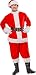 Rubie's Bright Red Flannel Santa Suit With Gloves, Red/White, X-Large
