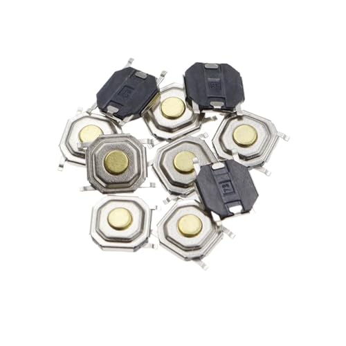 Interrupteur tactile 4x4x1.5mm bouton-poussoir CMS tête en cuivre pour réparation électronique DIY