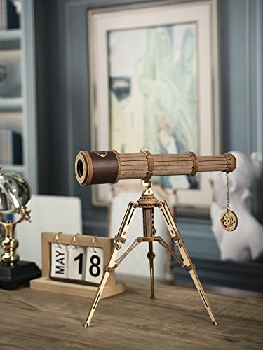 Robotime 3D Puzzles Wooden Craft Kits For Adults Diy Model Monocular Telescope Kit To Build Decent Gift For Adults And Teens #TOP1