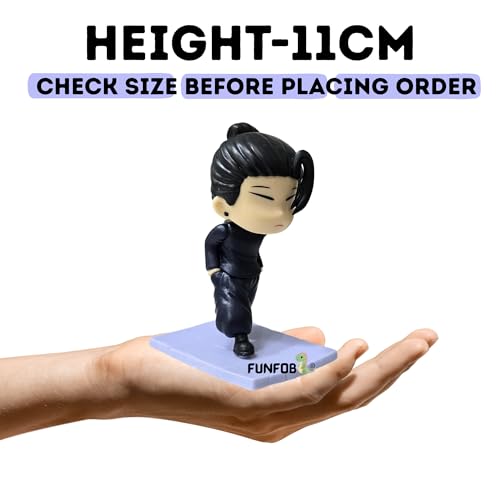 Image of FUNFOB Jujutsu Kaisen Suguru Geto Action Figure Height-11cm Collectible for Anime Fans PVC Multicolour | Geto Angry Mini