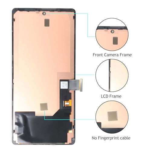 Écran OLED Google Pixel 6 avec châssis de remplacement noir pour smartphone - 3