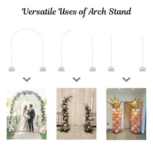 Image of Special You Round Arch Balloon Stand for Decoration, Decoration Stand for Backdrop for Pooja, Decorative Stand for Backdrop with 2 Water Bags for Support, Backdrop Stand for Photography