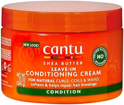 CANTU Shea Butter For Natural Hair Leave In Conditioning Repair Cream For All Hair, 340 G,1 Count