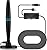 Lyrwihn TV Antenna Indoor, Antenna for Smart TV, Support 4K 1080p with Signal Booster for Local Channels, Long Range Reception - Cable Length 18ft (Dark Grey)