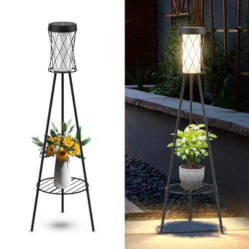 Lampada Da Terra Solare Con Treppiede - Luce Dimmerabile RGB Per Esterni E Giardino - Foto 4
