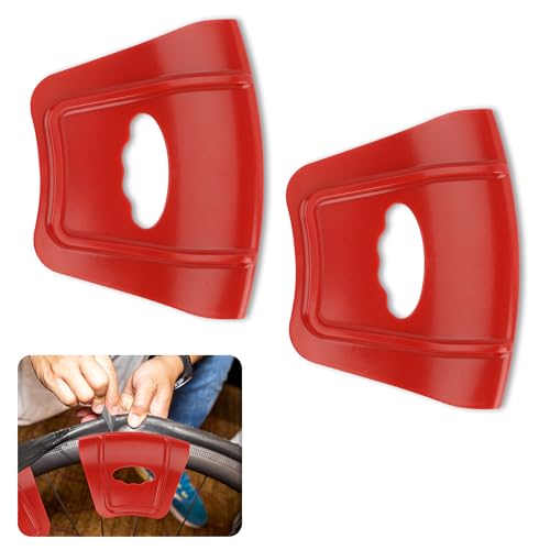 Image of OFBAND 2PCS Upgraded Rim Protector for Car Wheels,Ergonomic Design Rim Guards for Car Rims with Double Convex Rib Non-Slip Edge,Universal Wheel Protectors Rim Fits Motocycles SUVs Bikes (Red)