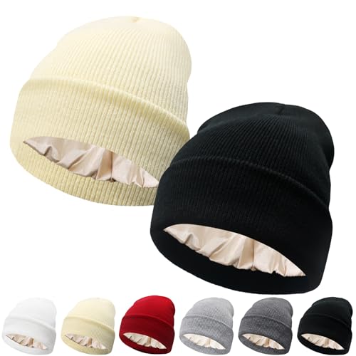 Image of Winter Beanie Acrylic Knit Cuffed Plain Hats Skull Cap Warm Beanies for Men Women