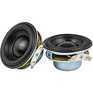 2Pcs 40MM Mini Portable Speakers 16 Core 4 Ohm 5W Full Speaker Rubber Side NdFeB Magnetic Speaker