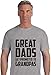 Great Dads Get Promoted To Grandpas Christmas Gift for Granddad T-Shirt
