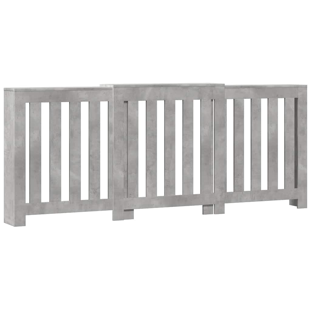vidaXL Radiator Cover Concrete Grey 205 x 21.5 x 83.5 cm