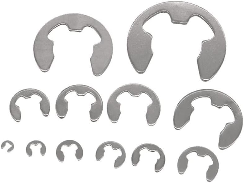 Pierścienie osadcze zewnętrzne, pierścienie E, 20/50/100 szt., pierścień osadczy 2 mm do 12, zewnętrzny, stal nierdzewna(100pcs,M10)
